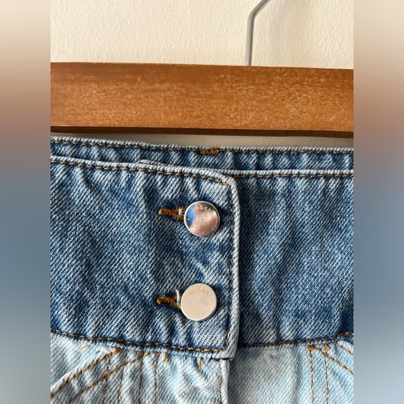 ba&sh Apolo Color Block Ankle Jeans in Blue Jeans size 1/ small - Picture 9 of 16